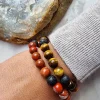 Mannen armband Rode Jaspis L