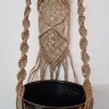 Macramé planten hanger Jute