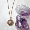 Rhodoniet gouden ketting - Afbeelding 2