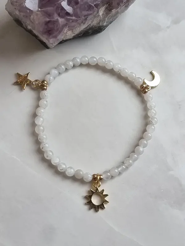 Armband Witte Jade galaxy