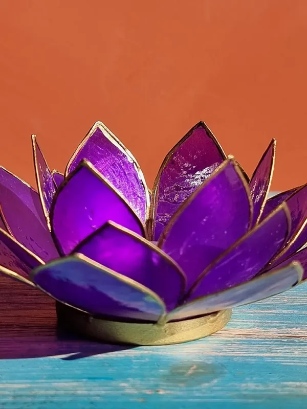 Lotus Sfeerlicht Paars - Afbeelding 3