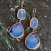 Verguld Blauw Agaat