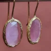 Verguld synthetische Cat Eye roze - Afbeelding 2