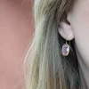 Verguld synthetische Cat Eye roze - Afbeelding 4