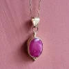 Vergulden ketting Roze Robijn