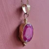 Vergulden ketting Roze Robijn - Afbeelding 3