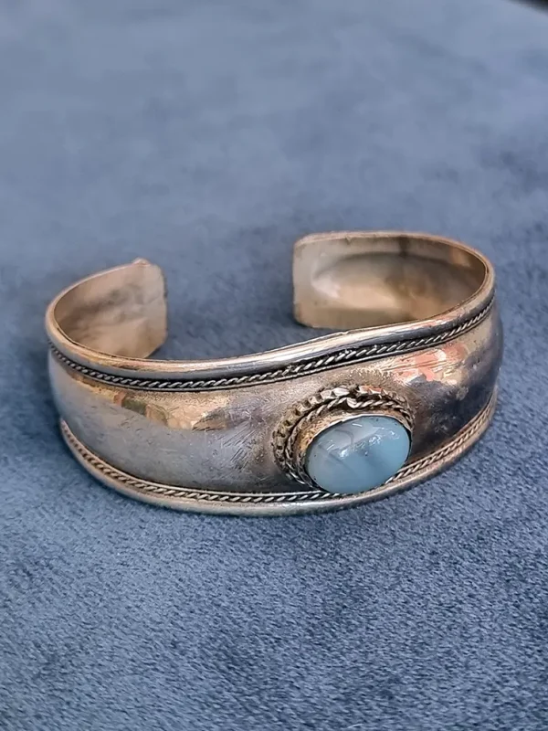 Zilveren armband Chalcedoon