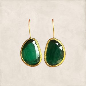 Verguld Cat Eye groen Nayara