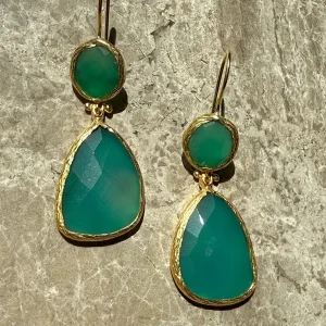 Verguld Cat Eye groen Naëma