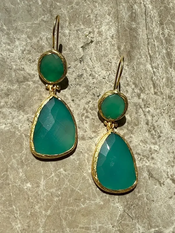 Verguld Cat Eye groen Naëma