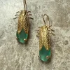 Verguld Cat Eye groen insect