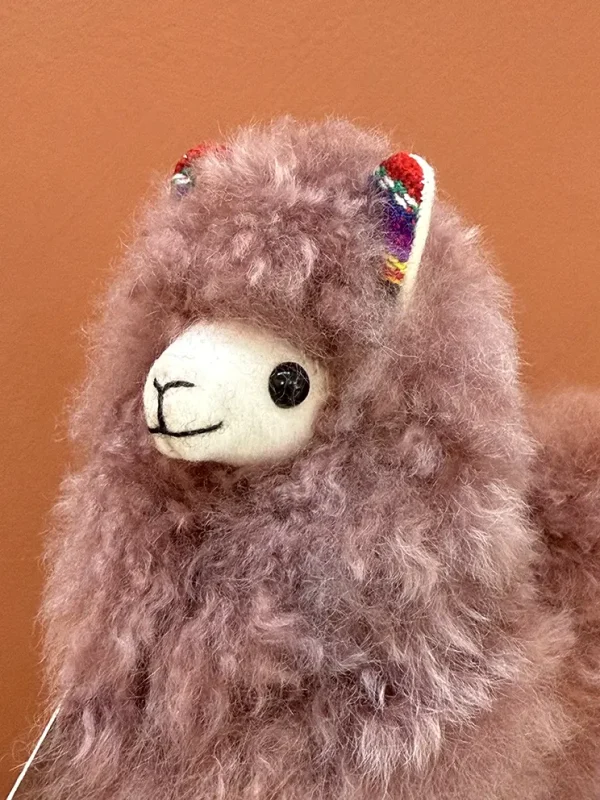 Alpaca knuffel Amelie - Afbeelding 2