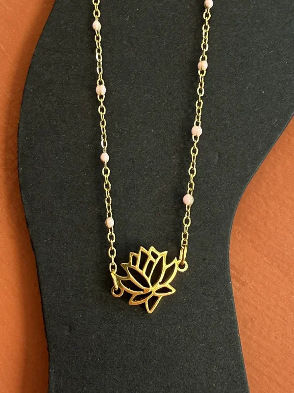 Enkelbandje Lotus goud