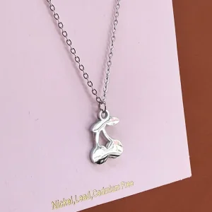 Ketting kersen zilver