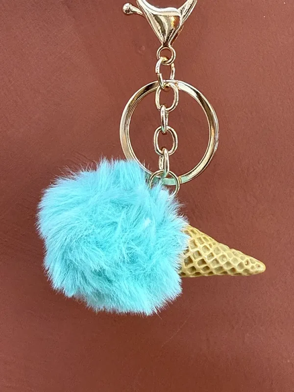 Sleutelhanger ijsje blauw - Afbeelding 2