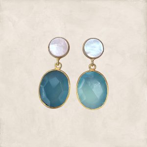 Verguld Aqua Chalcedony